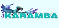 Karamba logo on light blue background with the Blue Macaw behind the Karamba text.