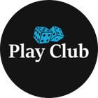play club round black logo