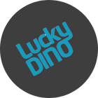 Lucky Dino round grey logo