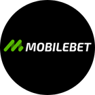 mobilebet round black logo