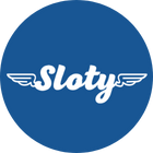 Sloty Casino round blue logo