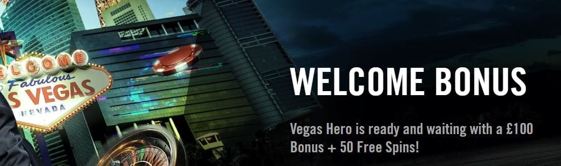 vegas hero welcome bonus UK