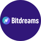 bitdreams round blue logo