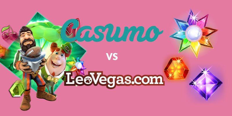 LeoVegas VS Casumo Pink Header
