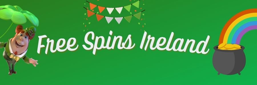 free spins ireland green banner